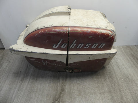 1958 Evinrude Johnson Outboard 5 1/2 5.5 HP Hood Cover Cowl Shroud