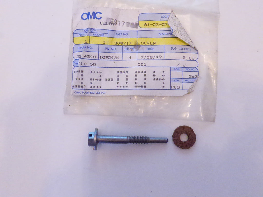 Evinrude Johnson Outboard Screw Steering Friction 309717